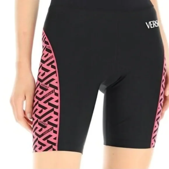 Versace Women's Gym / Cycling Shorts With Greca Signature Inserts Size 3 (NWT) - Picture 2 of 6